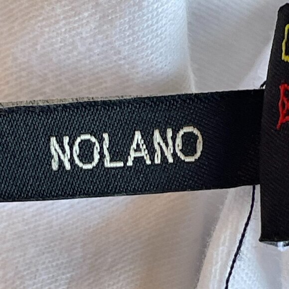 Buffalo David Bitton Men's Long Sleeve Tee White with Black Faux Leather Stripes - Picture 11 of 11